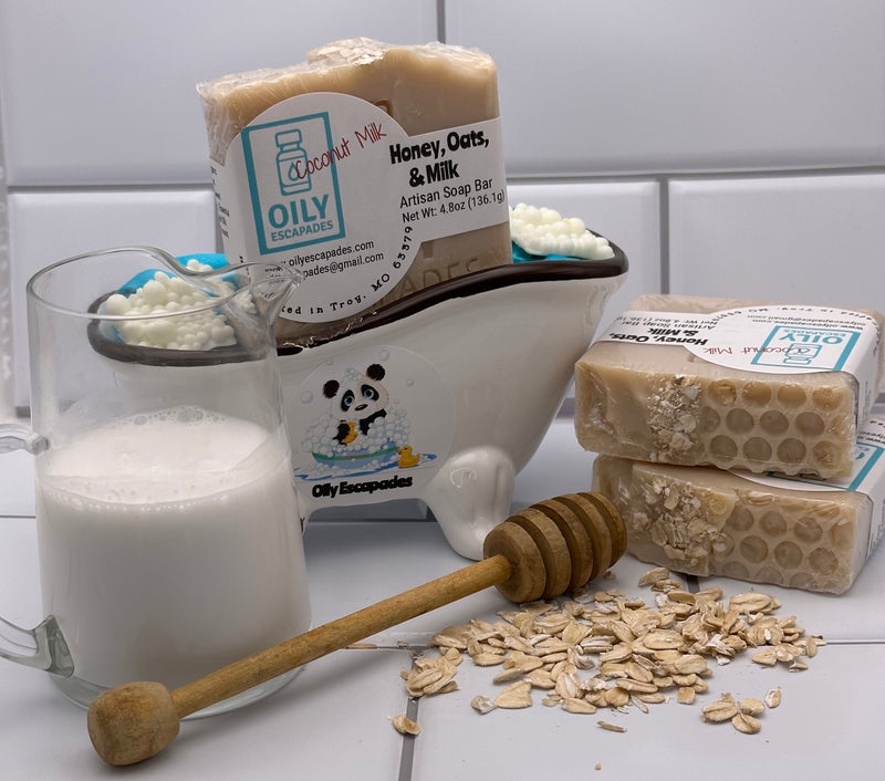 Honey, Oats, & Milk Artisan Soap Bar