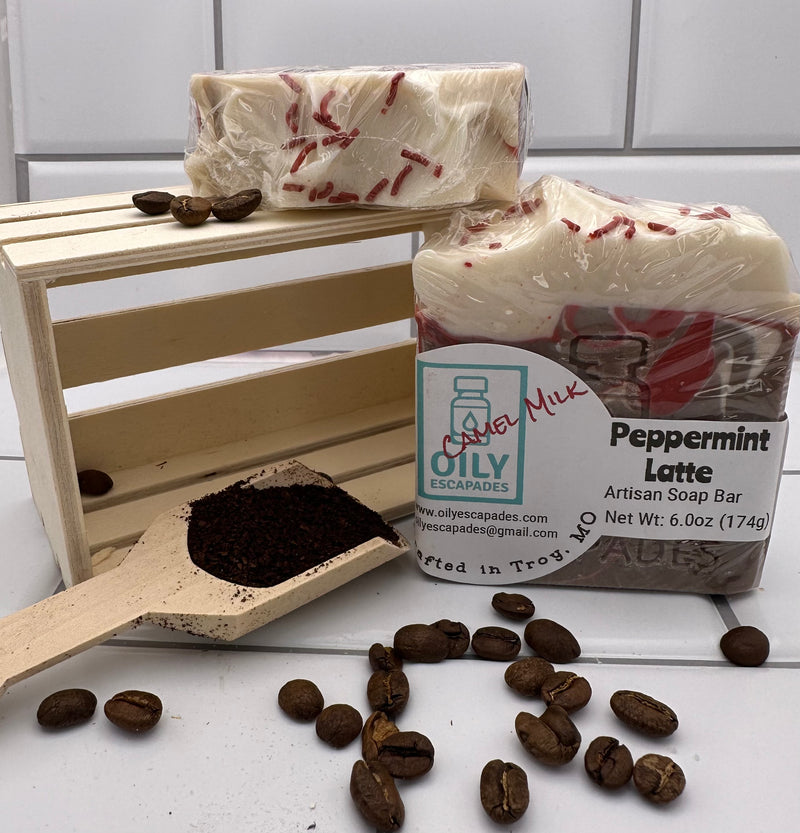 Peppermint Latte Artisan Soap Bar